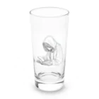 シンプルライフのシンプルライフ　ー読書をする人ー Long Sized Water Glass :front