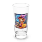 blue_7777　まねきねこショップのハッピーハロイン　愛犬と一緒！ Long Sized Water Glass :front