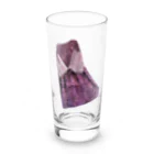 KeishopCreations - 日本の美をあなたにのハンドメイドリメイク着物紫 Long Sized Water Glass :front