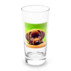 1103hiroのチョコラブ君 Long Sized Water Glass :front