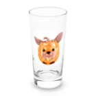 チワワ愛好家ショップのカボチャの宝探し：チワワの大冒険 Long Sized Water Glass :front