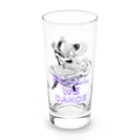 Heart-of-JapneseCultureのShal We Dance（ブルー、白抜き） Long Sized Water Glass :front