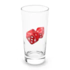 COOL&SIMPLEのRed Dice Long Sized Water Glass :front