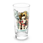 islandmoon13の煙草を吸う美女 Long Sized Water Glass :front