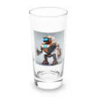 summerのショップのかっこいいロボットのイラストグッズ Long Sized Water Glass :front