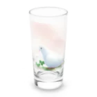 こりすまるの夢幻　鳩　和み Long Sized Water Glass :front