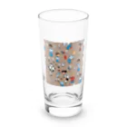 子供と嫁と時々わたしのサッカー小僧 Long Sized Water Glass :front