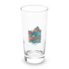 aokitaの【BLUE NORTH】ボルダーデザイン5 Long Sized Water Glass :front