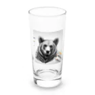 Toro Rosso Shopのえんぴつ絵の熊のグッツ Long Sized Water Glass :front