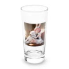 フウマショプのうさぎと犬のハグ Long Sized Water Glass :front