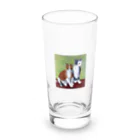 まさのお店の二匹の猫 Long Sized Water Glass :front