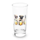 ✴︎Tiara shop✴︎のビール好きの犬 Long Sized Water Glass :front