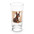 Daisy333のミニチュアピンシャー　チョコレートタン Long Sized Water Glass :front