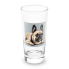 smile_happyのfrench bulldog Long Sized Water Glass :front