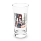 ワンダーワールド・ワンストップのロングヘアのかわいい女性のグッズ Long Sized Water Glass :front