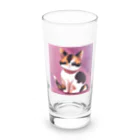 teru011のかわいい　三毛猫　グッズ Long Sized Water Glass :front