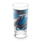 Fasterのシロナガスクジラ　親子 Long Sized Water Glass :front