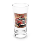 ビッグスマイルライフの消防車　cool Long Sized Water Glass :front