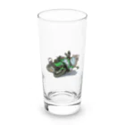 アトリエかののバイクを乗りこなす猫 Long Sized Water Glass :front