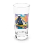 YoMiTの有名な観光スポットをイメージした画像：チチェン・イッツァ（メキシコ） Long Sized Water Glass :front