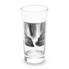 YoMiTの有名な観光スポットイメージ画像：ヴィクトリア滝（ザンビア、ジンバブエ） Long Sized Water Glass :front