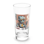 おもちショップの一服ロボくん Long Sized Water Glass :front