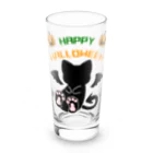 A33-gwのハロウィンねこうもり Long Sized Water Glass :front