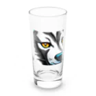 もしもショップのカッコイイ　犬 Long Sized Water Glass :front