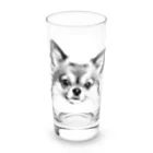 takepanのチワワシリーズ Long Sized Water Glass :front