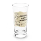 わんだーぱうだーの愛犬と一緒なら全てがよくなります！ Long Sized Water Glass :front