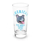 LONESOME TYPE ススのLove❤️Dogs（アメリカンピットブルテリア・青鼻） Long Sized Water Glass :front