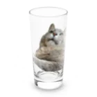 グレージュ猫ロッタン🐈‍⬛のよそ見ロッタン Long Sized Water Glass :front