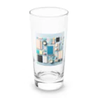 Lock-onの文房具大好き❤青色01 Long Sized Water Glass :front