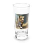 P.H.C（pink house candy）の獲物を求めて歩くヒョウのグッズ Long Sized Water Glass :front