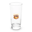 ronmanganのHappyマウスグレー Long Sized Water Glass :front