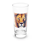 DJシャークのドット絵ライオン Long Sized Water Glass :front