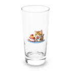 Auraのぱくぱくネコちゃん Long Sized Water Glass :front