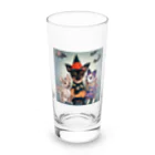 チワワ愛好家ショップの仮装のクリエイティブ！ハロウィン・チワワたち Long Sized Water Glass :front