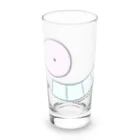 未確認浮遊物体のアイザックフェイス Long Sized Water Glass :front