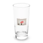 shiba9のバンクシー風　猫のらくがき Long Sized Water Glass :front