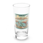 akarityanのstop　地球温暖化 Long Sized Water Glass :front