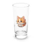 Auraのまん丸猫ちゃん Long Sized Water Glass :front