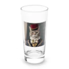 こっちを見る貴族ネコショップのこっちを見る貴族ネコ6 Long Sized Water Glass :front