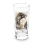 osaruna7741の感謝 Long Sized Water Glass :front