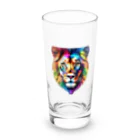 宇宙開発デザイン科のレインボーなライオン Long Sized Water Glass :front