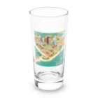 maeken work shopipのマイアミイラスト Long Sized Water Glass :front