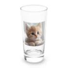 SaSuKeの癒される猫のイラスト ロンググラス前面