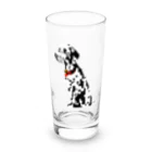 &AIのピクセルアートダルメシアン　2 Long Sized Water Glass :front