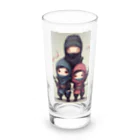 ニンニン忍者パンの愛くるしい忍者イラストのグッズ Long Sized Water Glass :front