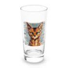 kindonesiaのドット絵のアビシニアン Long Sized Water Glass :front